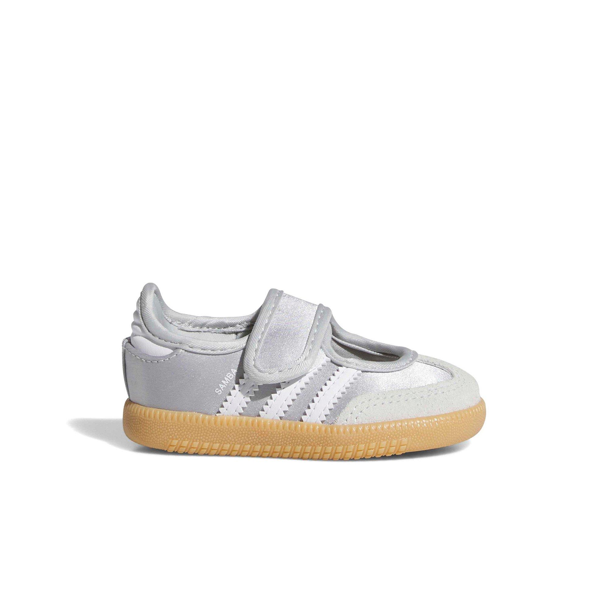 adidas Originals Samba Jane "Silver Metallic/White" Toddler Girls' Shoe - SILVER